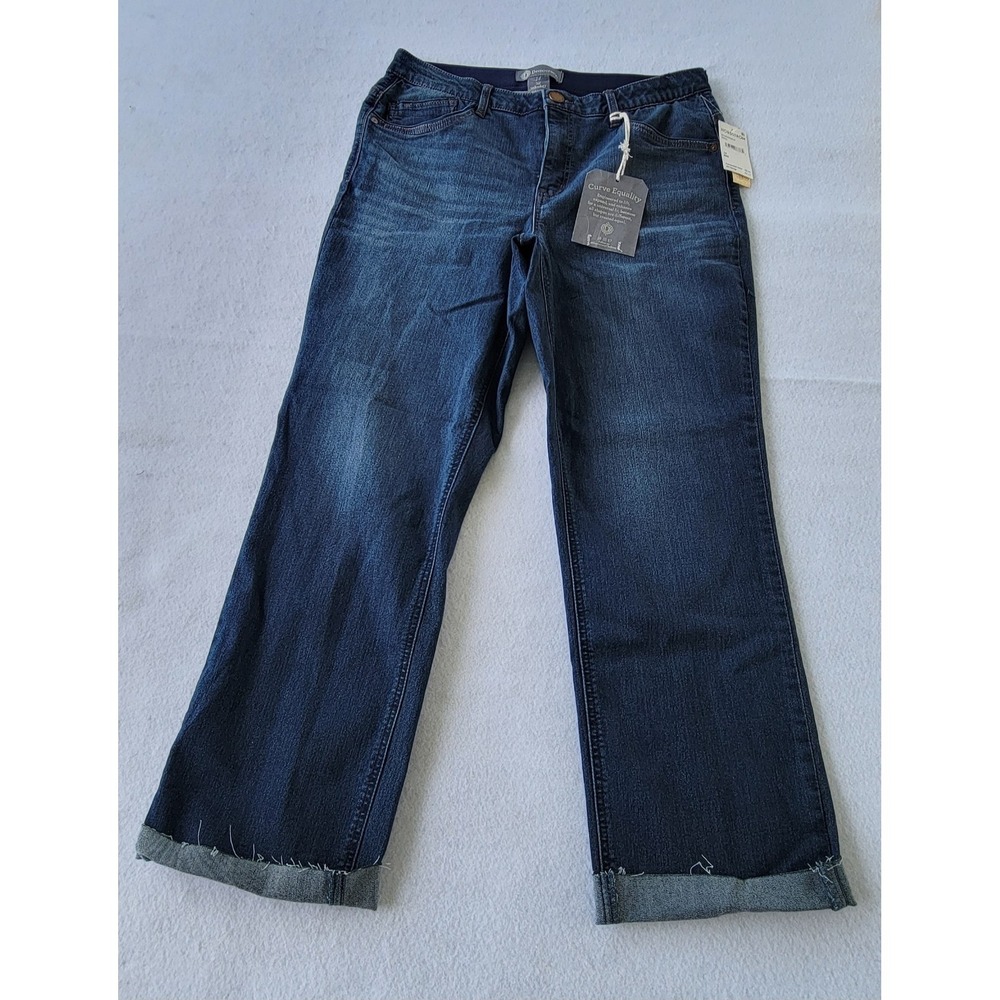 Democracy Ab Tech High Rise Itty Bitty Boot Jeans Butt Lift Women's Size‎ 14
